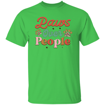 Paws Over People Christmas Dog T-Shirt