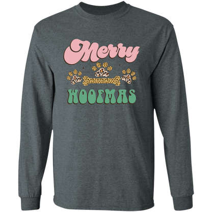 Merry Woofmas Dog Christmas Long Sleeve T-Shirt