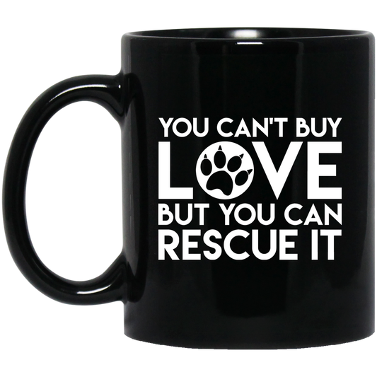 Can't Buy Love - Black Mugs