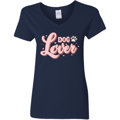 Dog Lover Ladies' V-Neck T-Shirt
