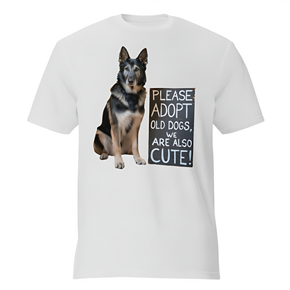 Unisex Short-Sleeve T-Shirt – Adopt Old Dogs, They're Cute