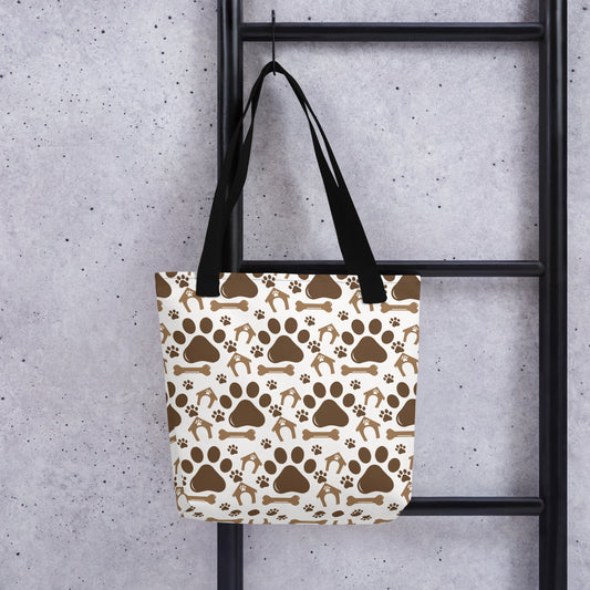 Doggy Print Tote Bag