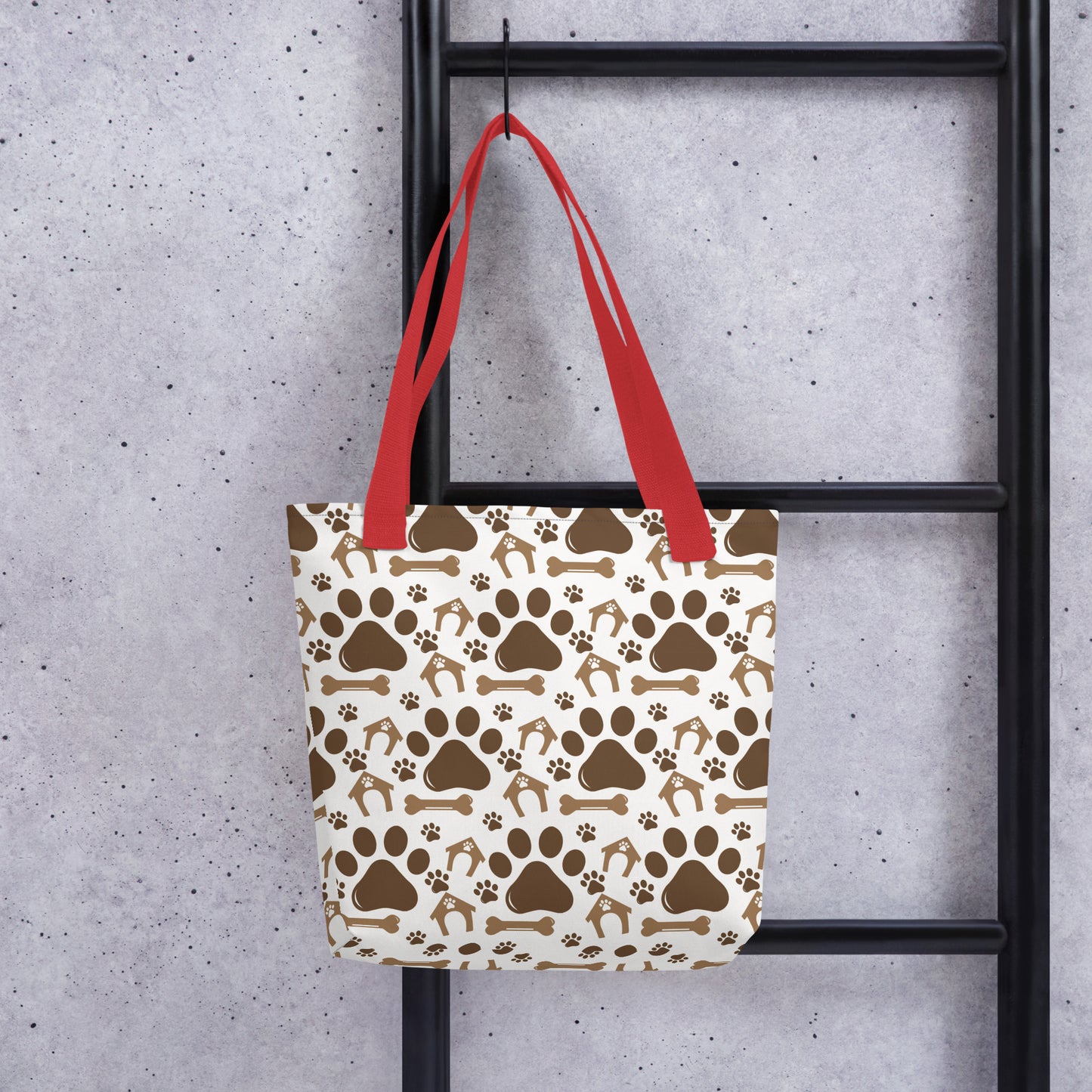 Doggy Print Tote Bag