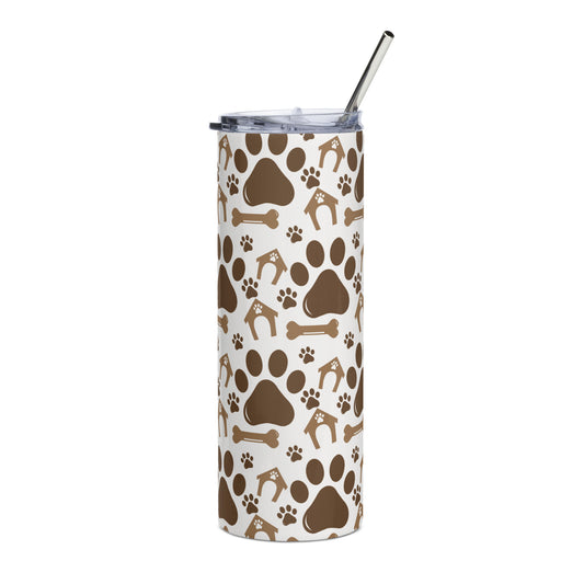 Doggy Print Stainless Steel Tumbler