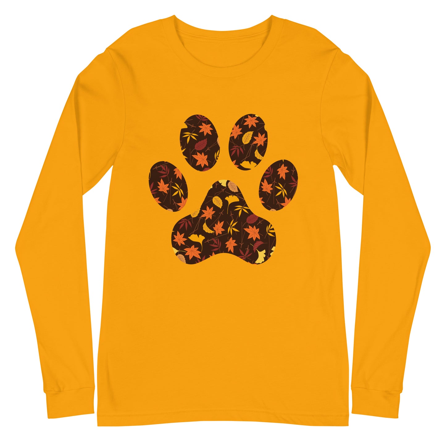 Fall Paw Print Woman's Long Sleeve Tee