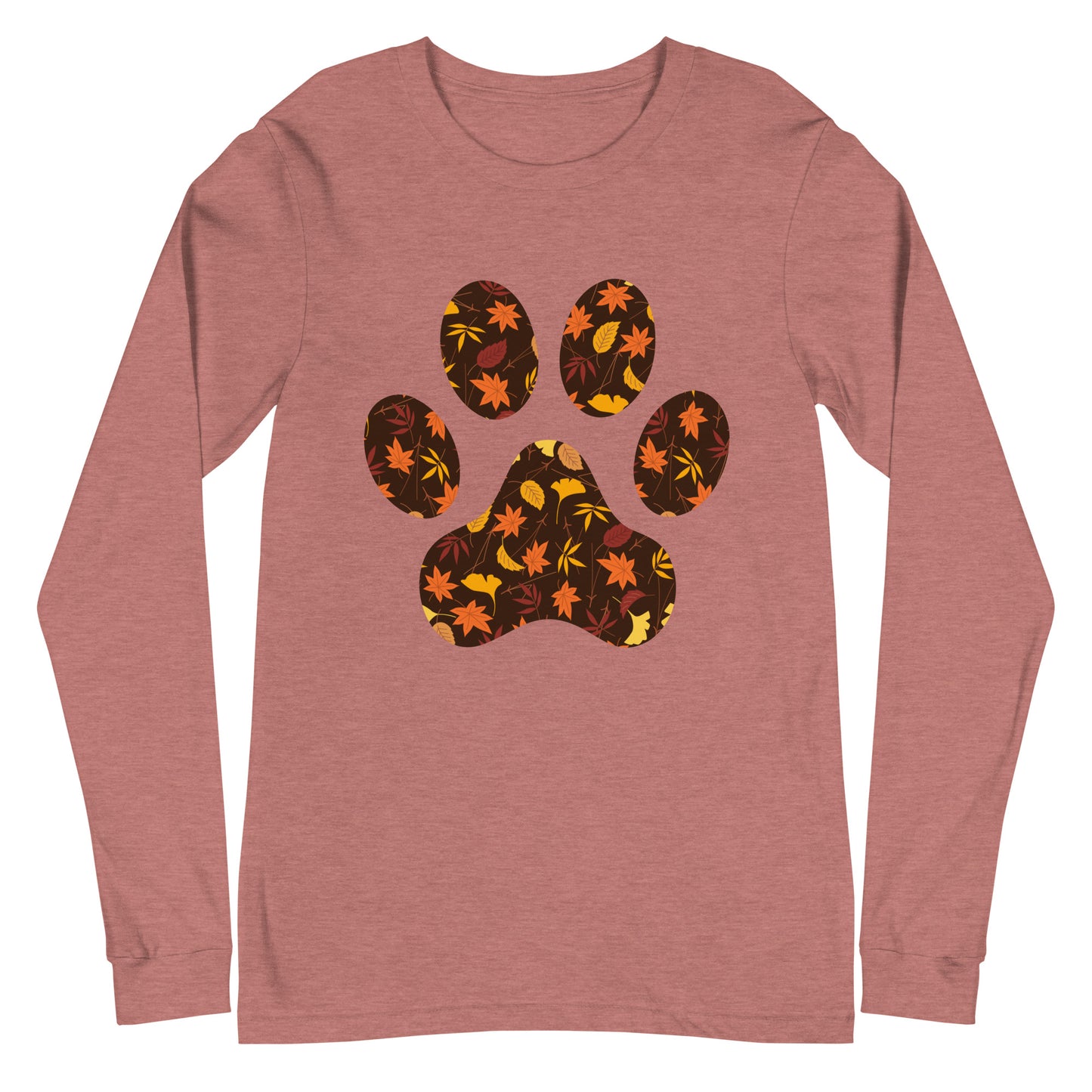 Fall Paw Print Woman's Long Sleeve Tee