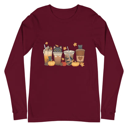 Kitty Coffee Woman's Long Sleeve Tee