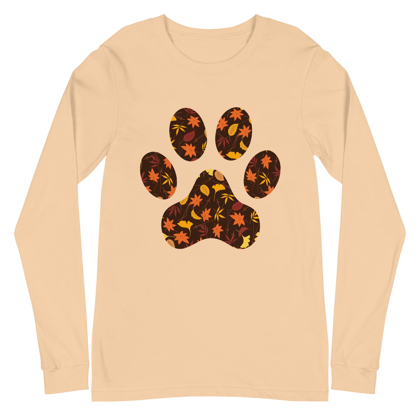 Fall Paw Print Woman's Long Sleeve Tee