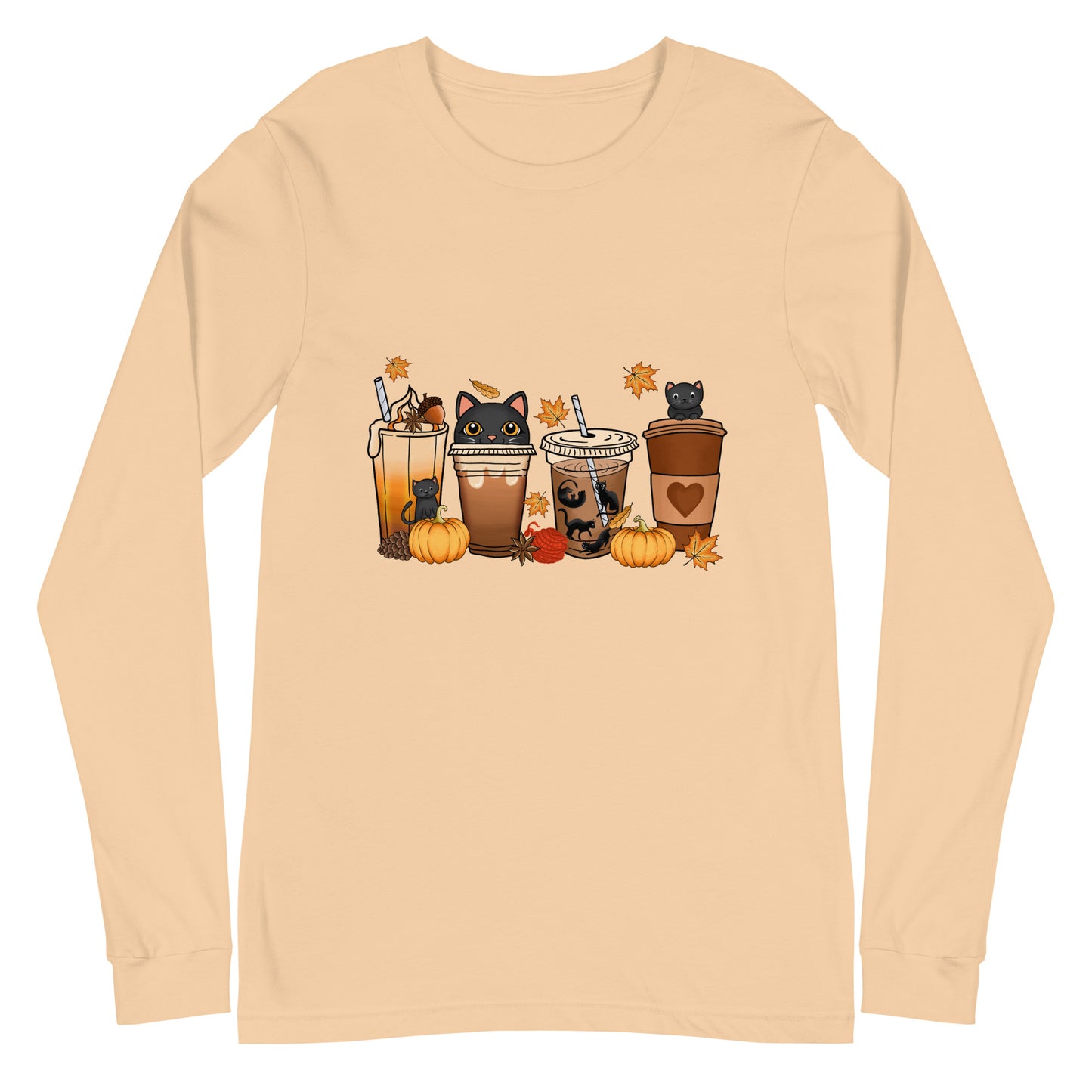 Kitty Coffee Woman's Long Sleeve Tee