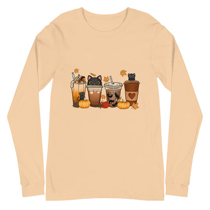 Kitty Coffee Woman's Long Sleeve Tee