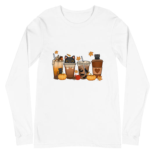 Kitty Coffee Woman's Long Sleeve Tee