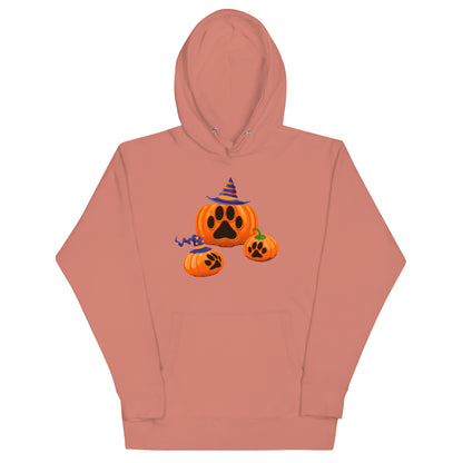 Paw Print Pumpkin Woman's Hoodie