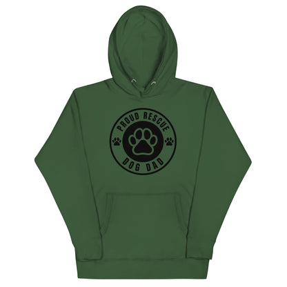 Proud Rescue Dog Dad Men's Premium Hoodie