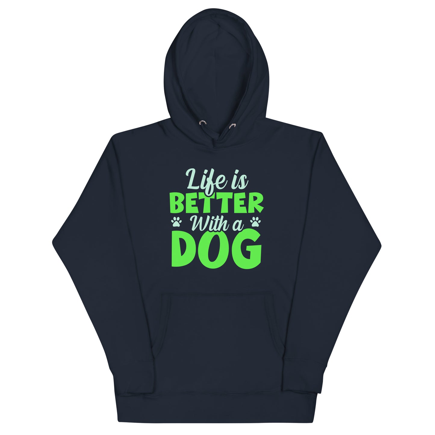 Life Is Better With A Dog Men's Premium Hoodie