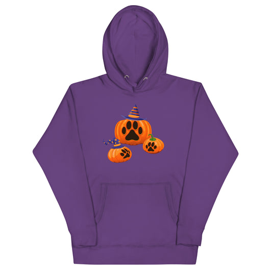 Paw Print Pumpkin Woman's Hoodie