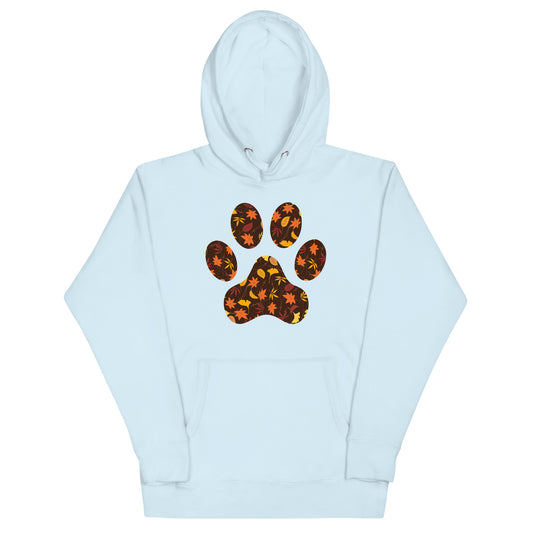 Fall Paw Print Woman's Hoodie