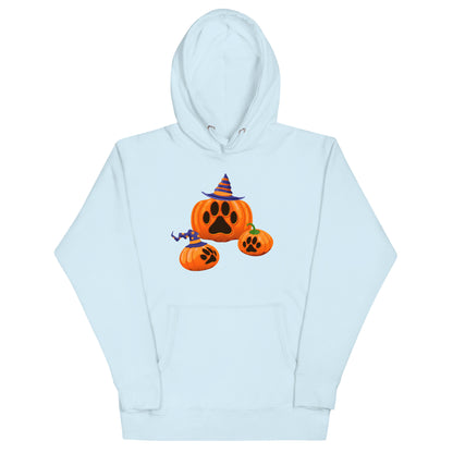 Paw Print Pumpkin Woman's Hoodie