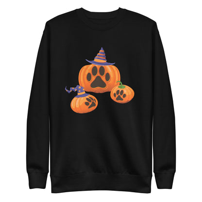 Paw Print Pumpkin Woman's Sweatshirt