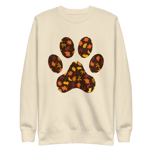 Fall Paw Print Woman's Sweatshirt