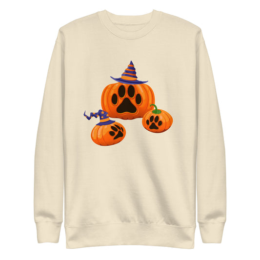 Paw Print Pumpkin Woman's Sweatshirt