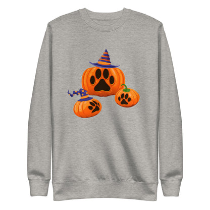 Paw Print Pumpkin Woman's Sweatshirt