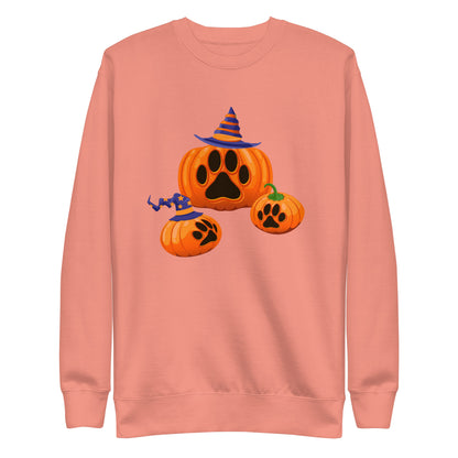 Paw Print Pumpkin Woman's Sweatshirt