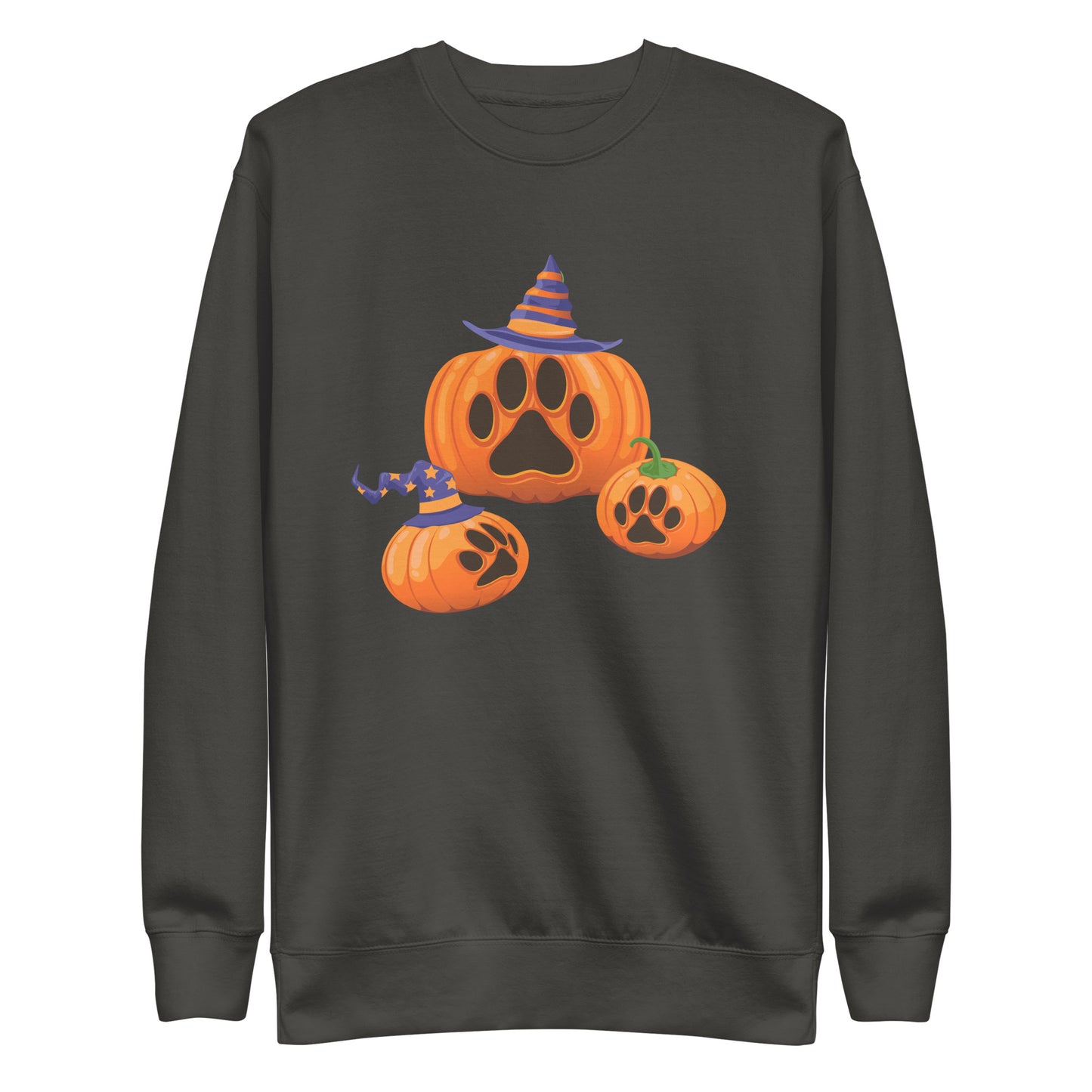 Paw Print Pumpkin Woman's Sweatshirt