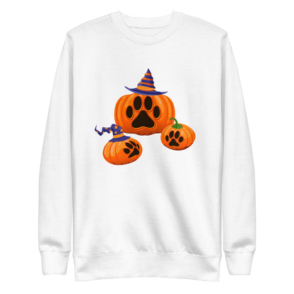 Paw Print Pumpkin Woman's Sweatshirt