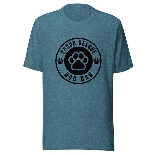 Proud Rescue Dog Dad Men's T-Shirt