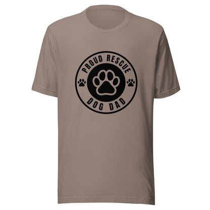 Proud Rescue Dog Dad Men's T-Shirt