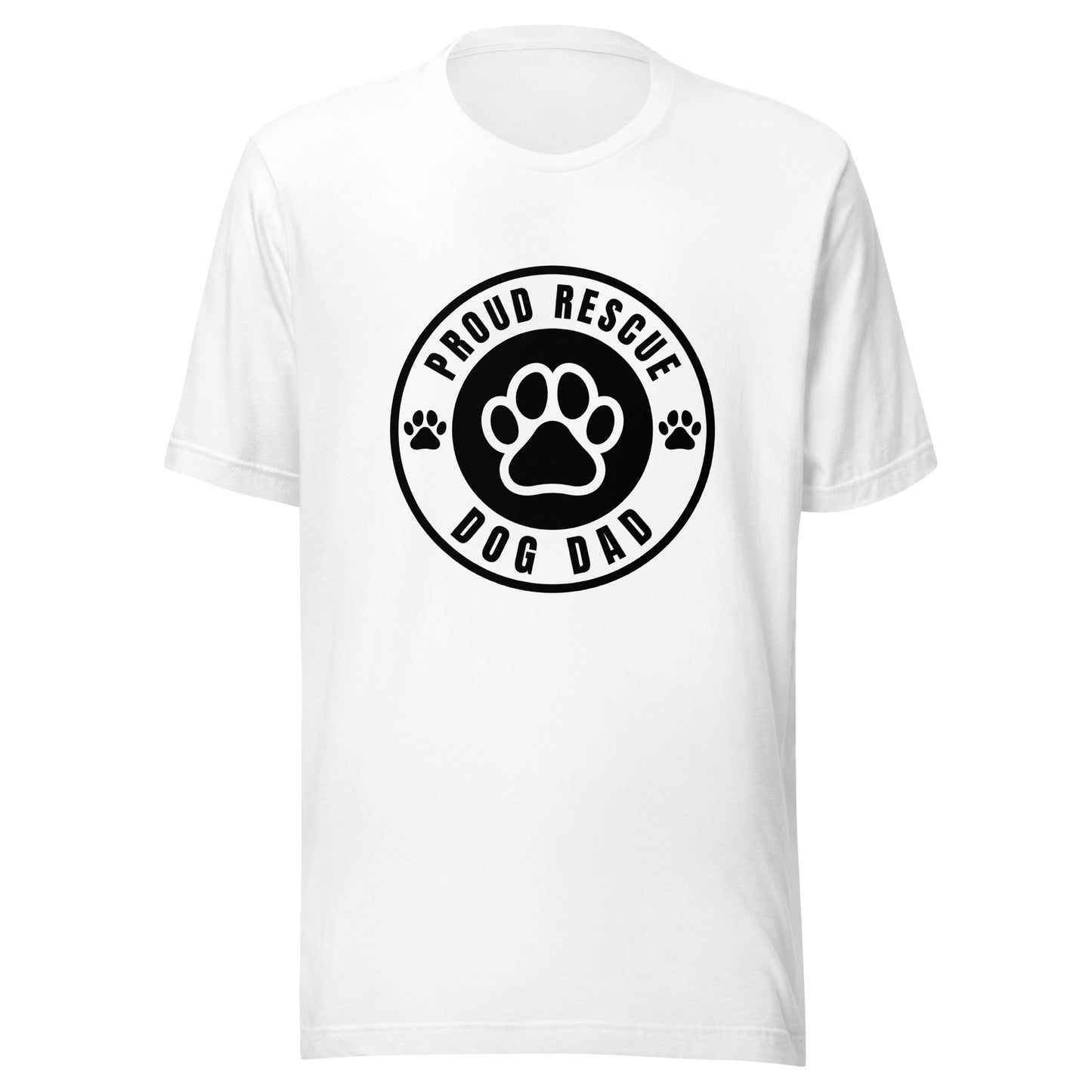 Proud Rescue Dog Dad Men's T-Shirt