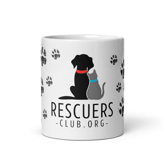 Official Rescuers Club White Glossy Mug