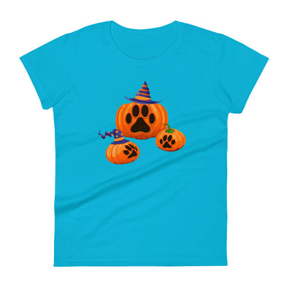 Paw Print Pumpkin Women's T-Shirt