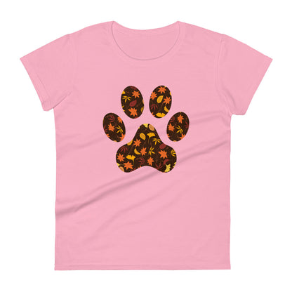 Fall Paw Print Women's T-Shirt