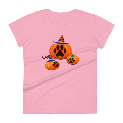 Paw Print Pumpkin Women's T-Shirt