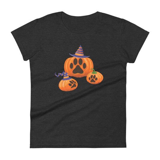 Paw Print Pumpkin Women's T-Shirt