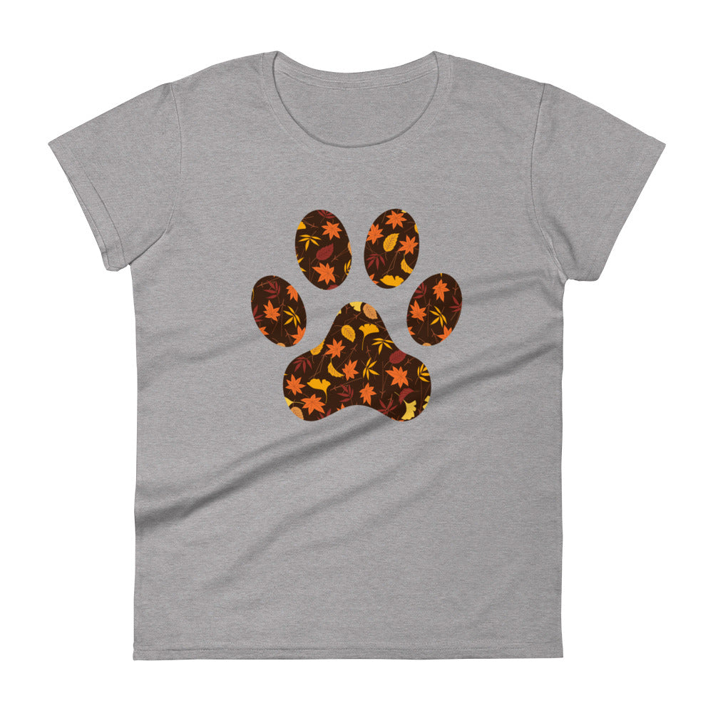 Fall Paw Print Women's T-Shirt