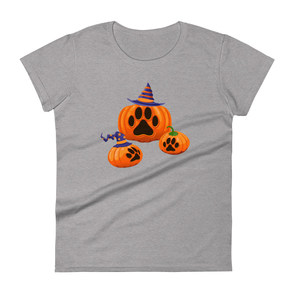 Paw Print Pumpkin Women's T-Shirt