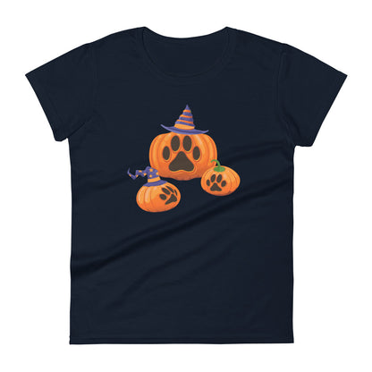 Paw Print Pumpkin Women's T-Shirt