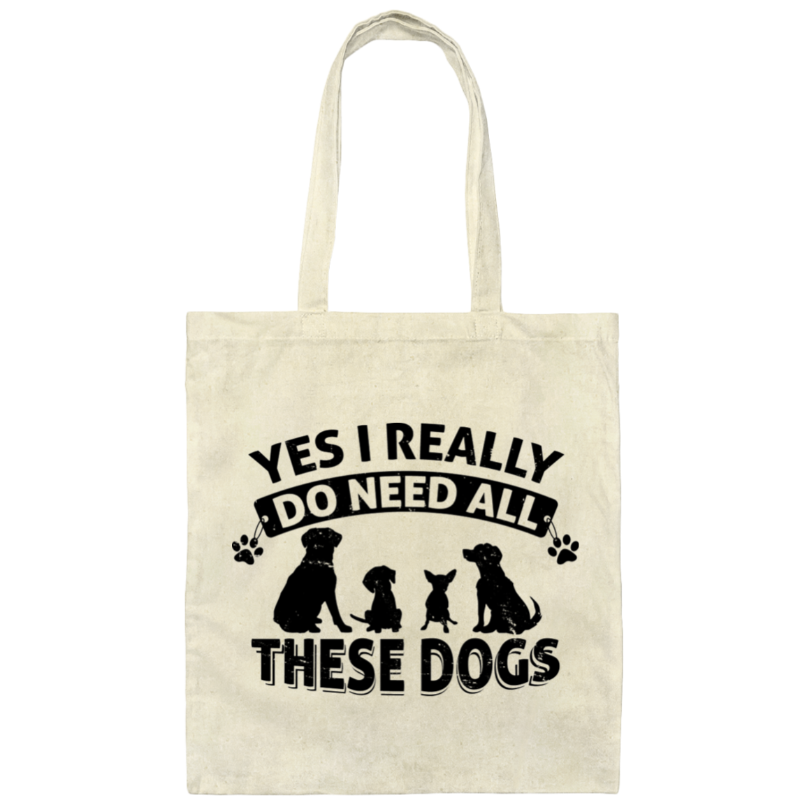 All These Dogs - Canvas Tote Bag
