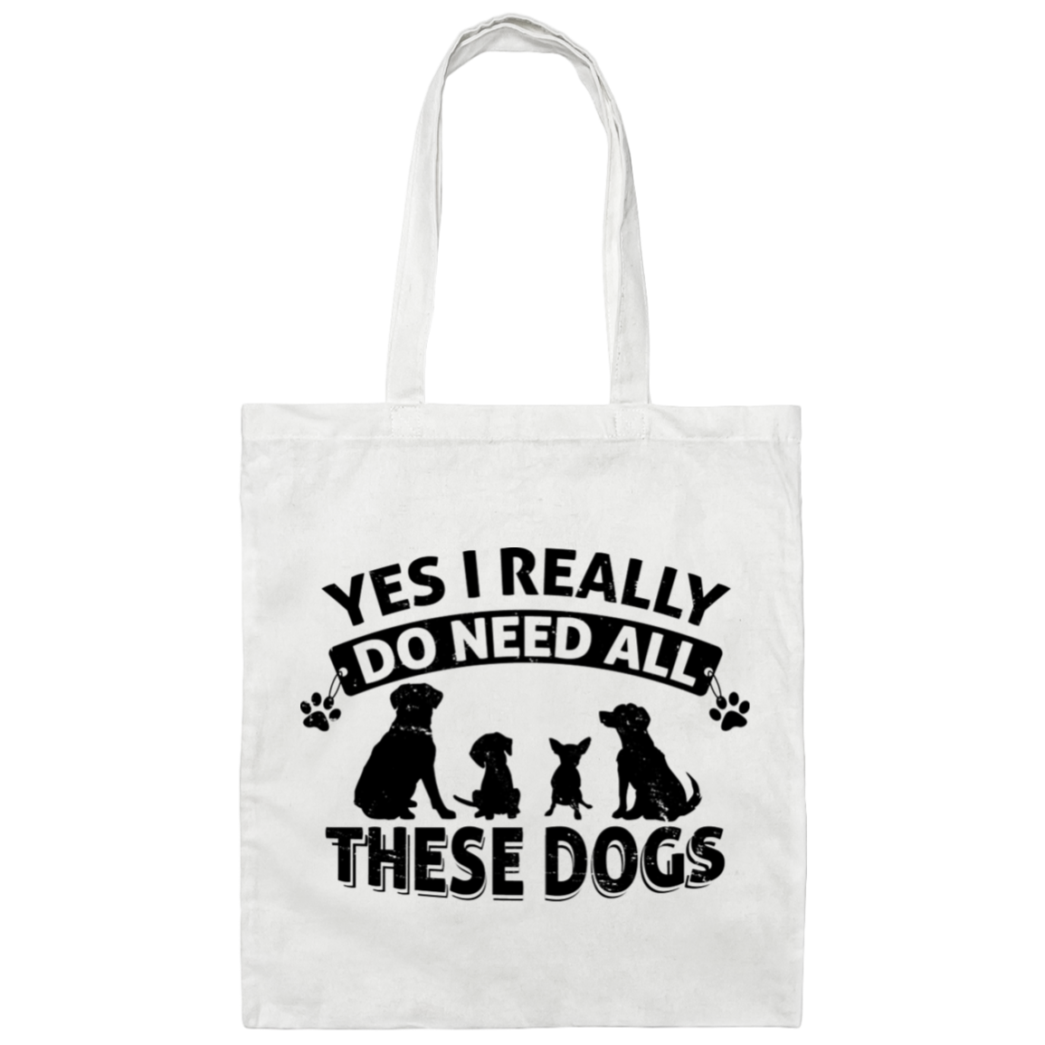 All These Dogs - Canvas Tote Bag