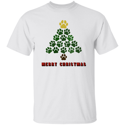 Christmas Tree Paws - T-Shirt