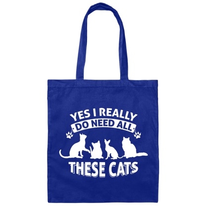 All These Cats - Canvas Tote Bag