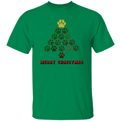 Christmas Tree Paws - T-Shirt
