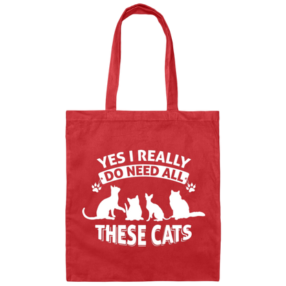 All These Cats - Canvas Tote Bag