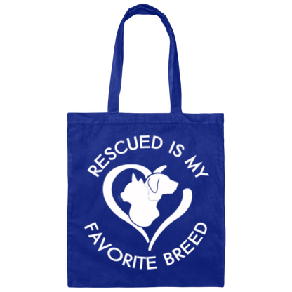 Rescue Fav Breed - Canvas Tote Bag