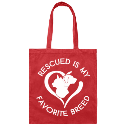 Rescue Fav Breed - Canvas Tote Bag