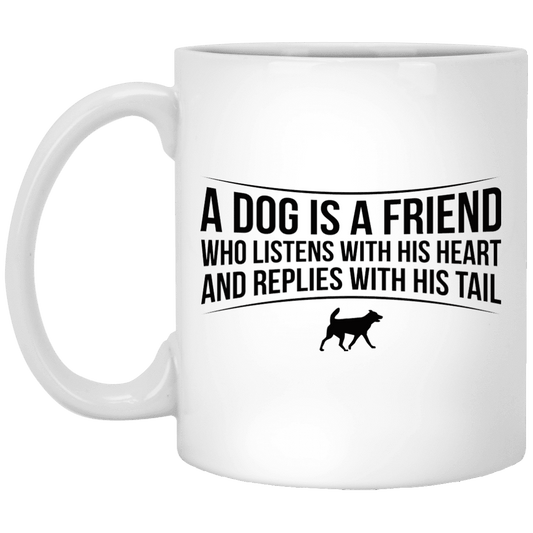 A Dog Is A Friend - Mugs.