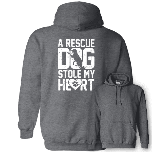 A Rescue Dog Stole My Heart - Hoodie.