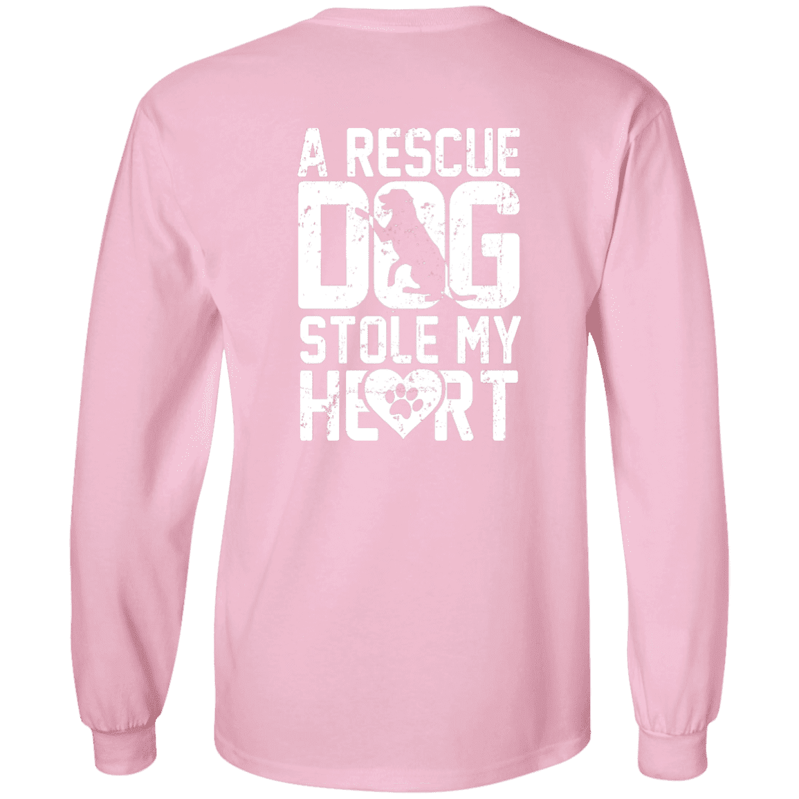 A Rescue Dog Stole My Heart - Long Sleeve T Shirt.